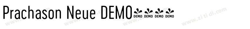 Prachason Neue DEMO字体转换